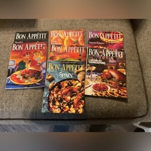 Lot of 7 Bon Appetit Magazines 1991 & 1992